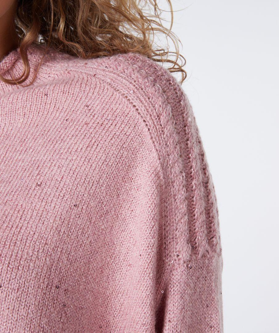 Esqualo Sweater Sequins Cable
