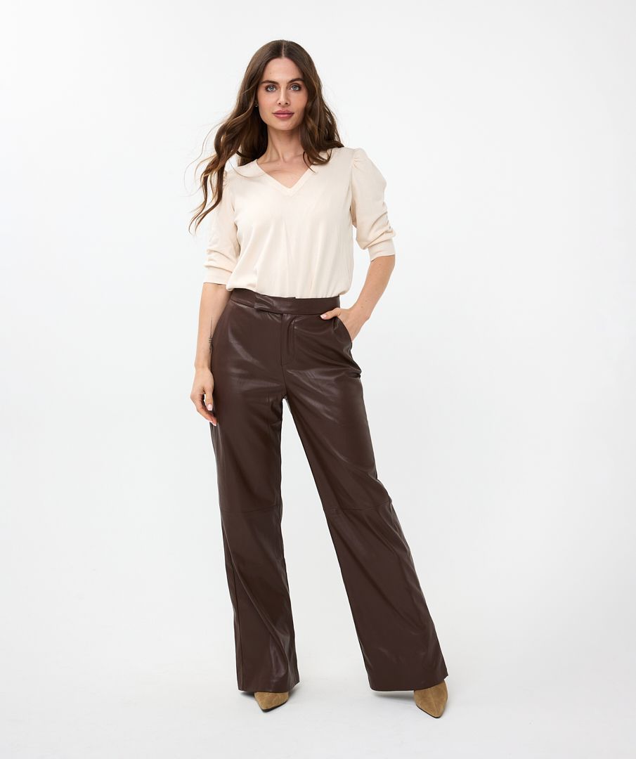 Esqualo Sweater Short Puff Slve Basic Knit