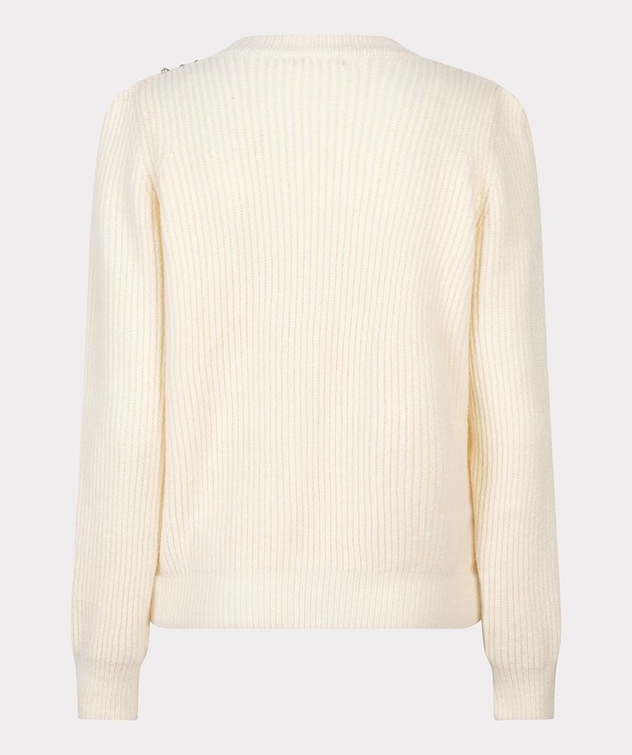 Esqualo Sweater Shoulder Pearls