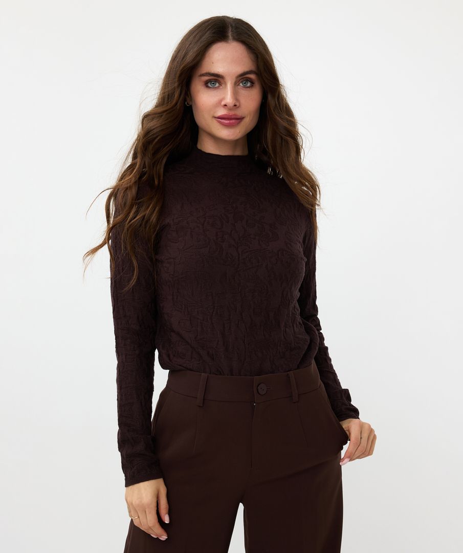 esqualo Sweater solid jacquard