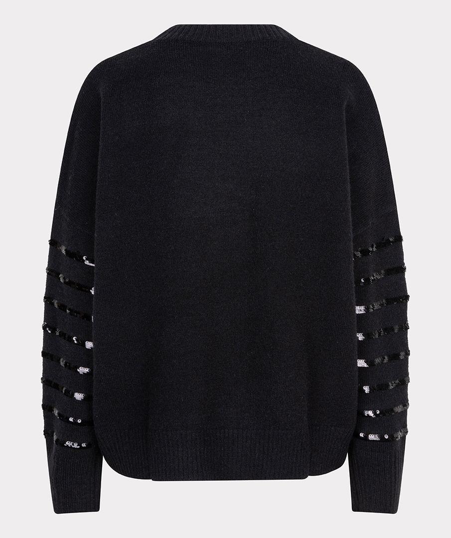 Esqualo Sweater Striped Sequins