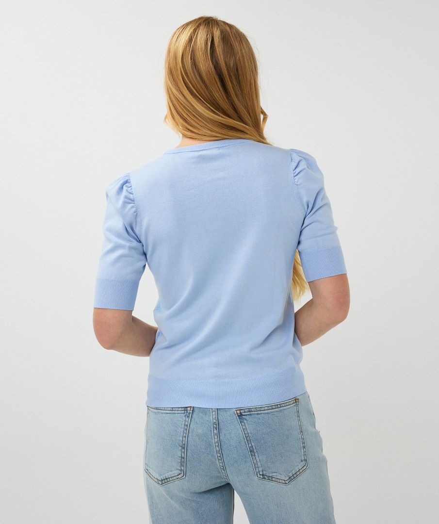 Esqualo Sweater V/neck Gathering Knit