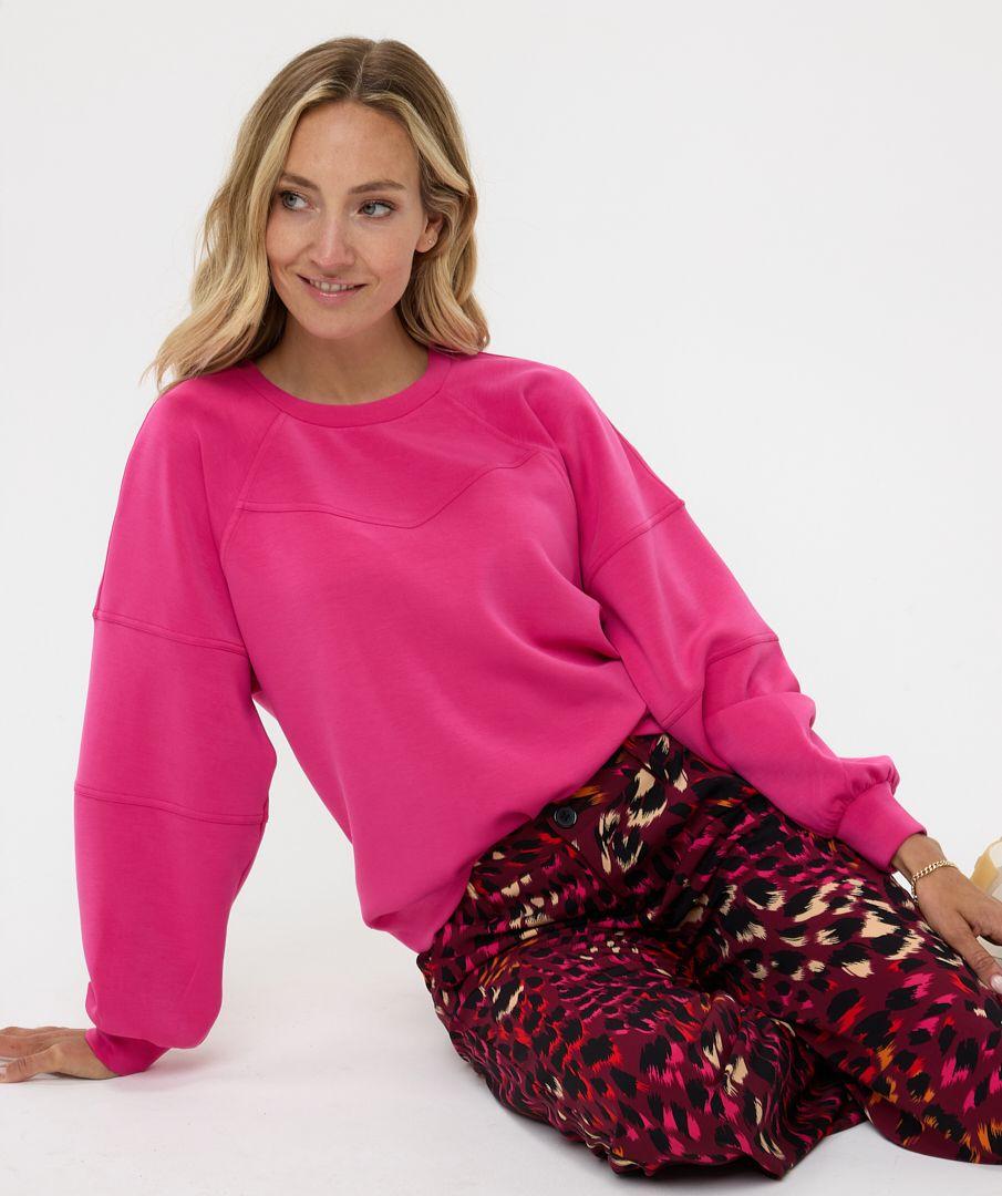 esqualo Sweater “V” seams Modal