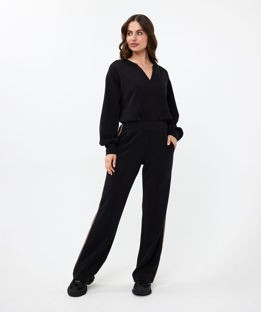 Esqualo Sweater “V” Studs Modal