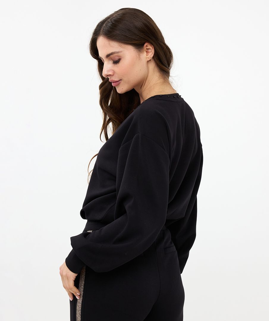 Esqualo Sweater “V” Studs Modal