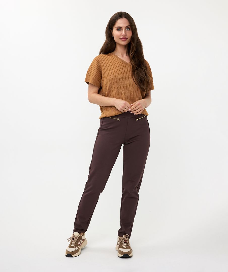 Esqualo Sweater Wide V-neck Lurex