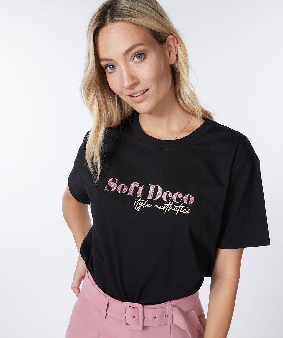 esqualo T-shirt glitter "Soft Deco"