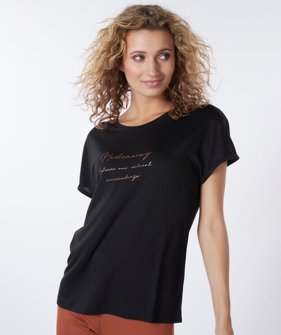 esqualo T-shirt modal print "Hideaway"