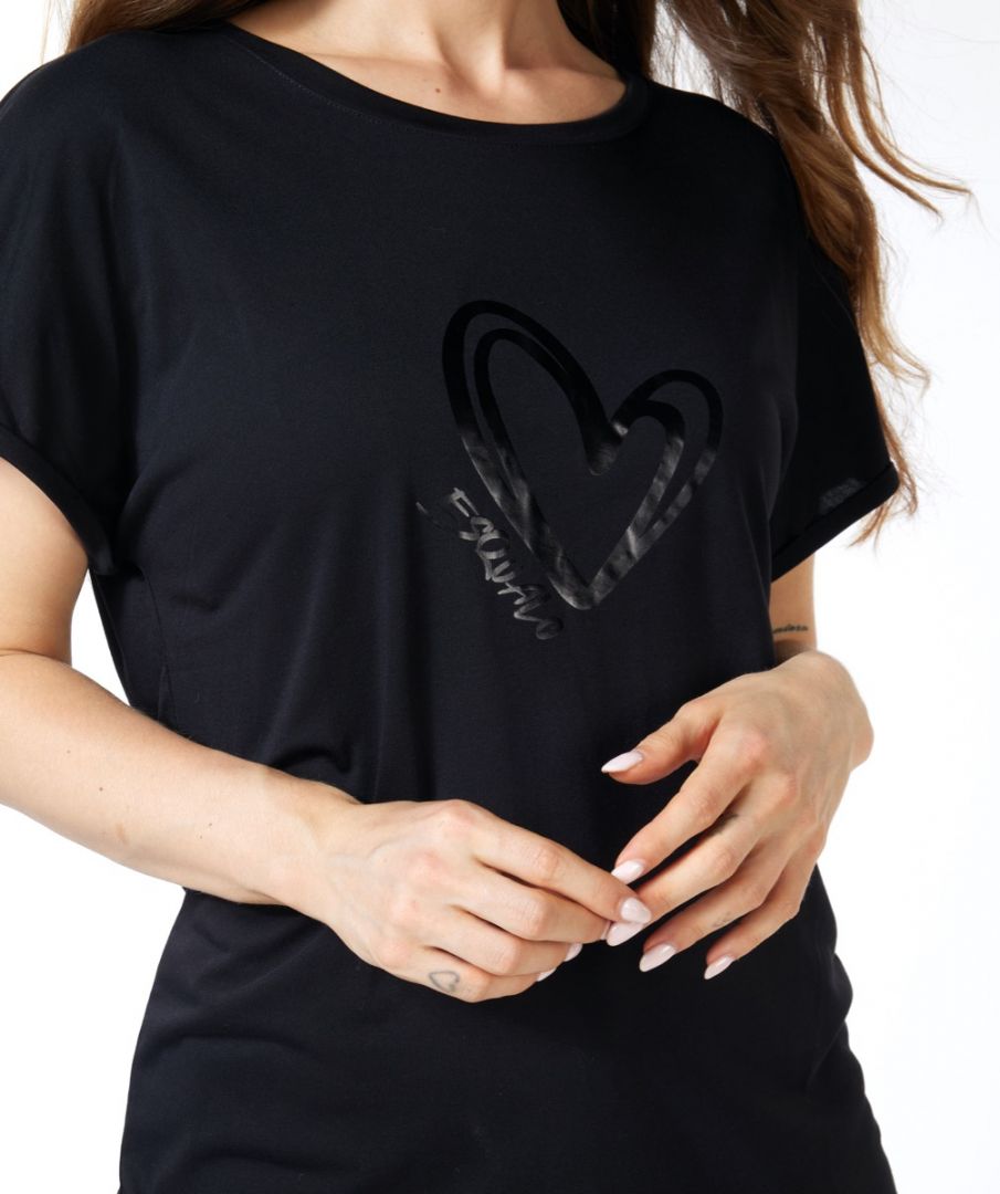 Esqualo T-shirt Modal Turn Up Slve