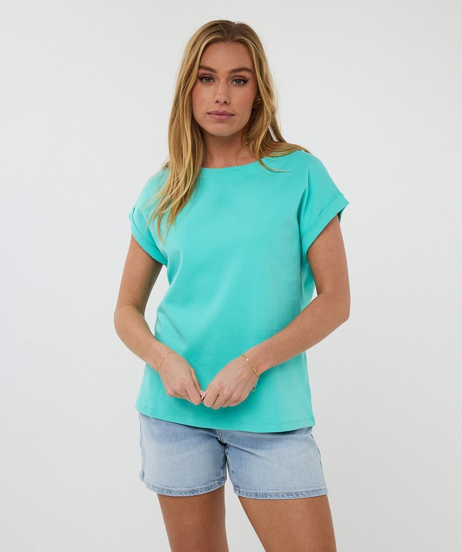 esqualo T-shirt rolled up slve