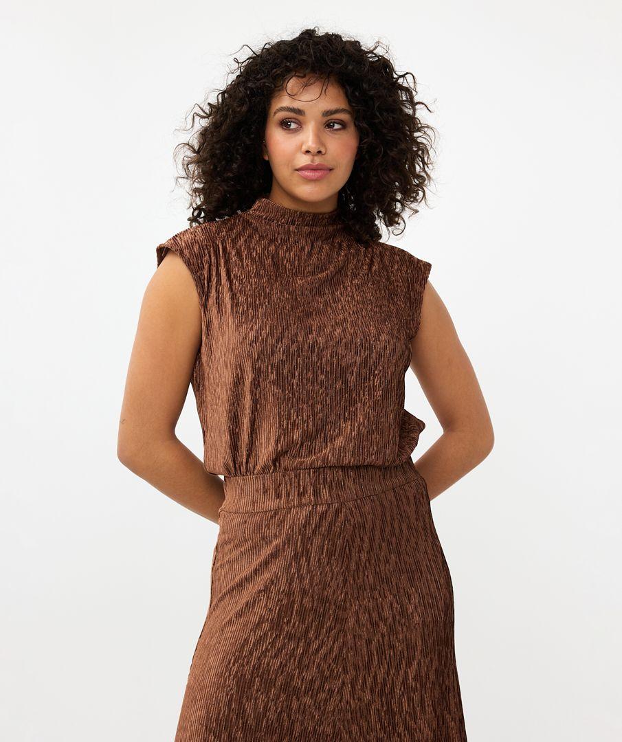 Esqualo Top Crinkle Velvet