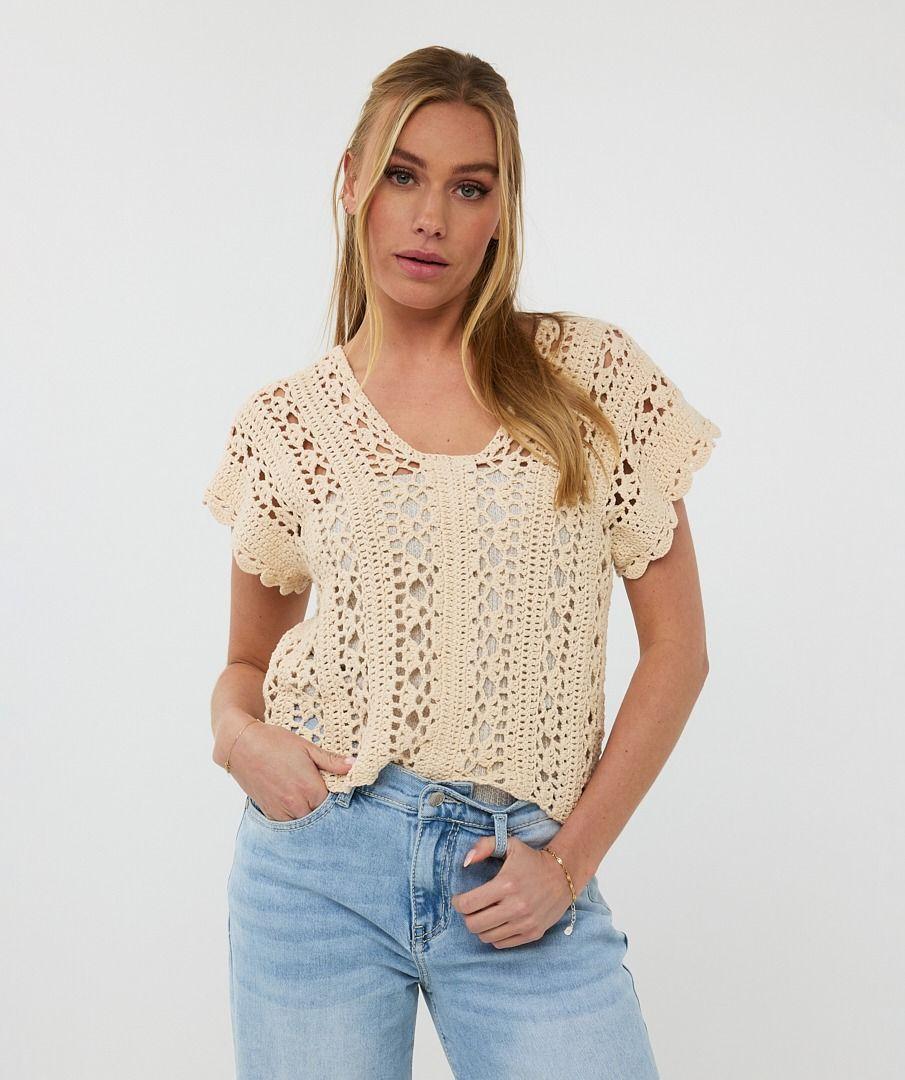 Esqualo Top Cropped Knit