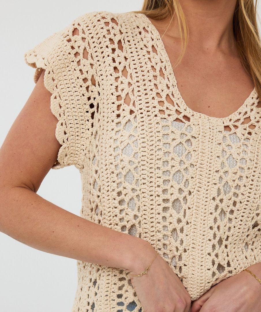 Esqualo Top Cropped Knit