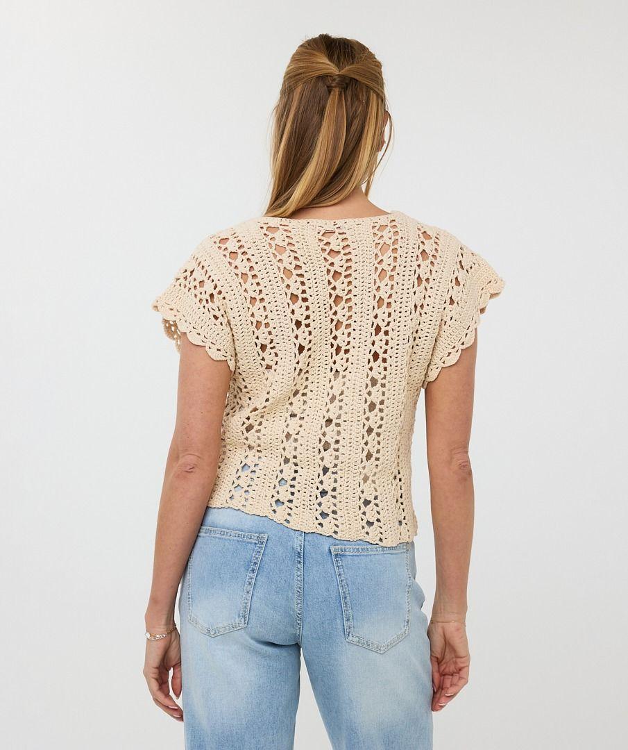 Esqualo Top Cropped Knit