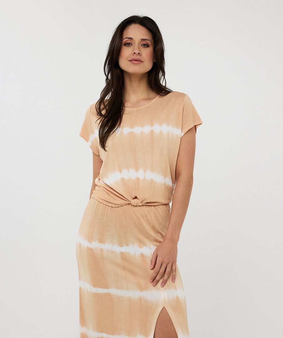 esqualo Top cropped tie dye