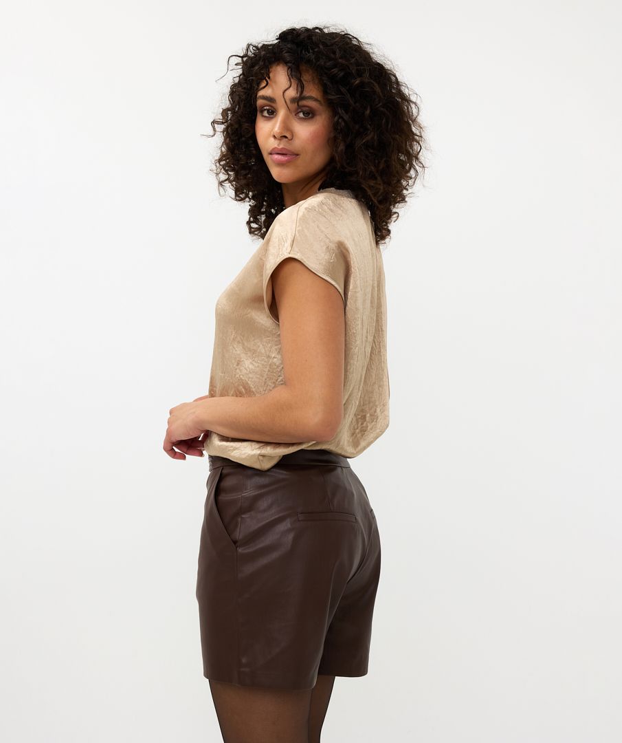 Esqualo Top Crushed Satin