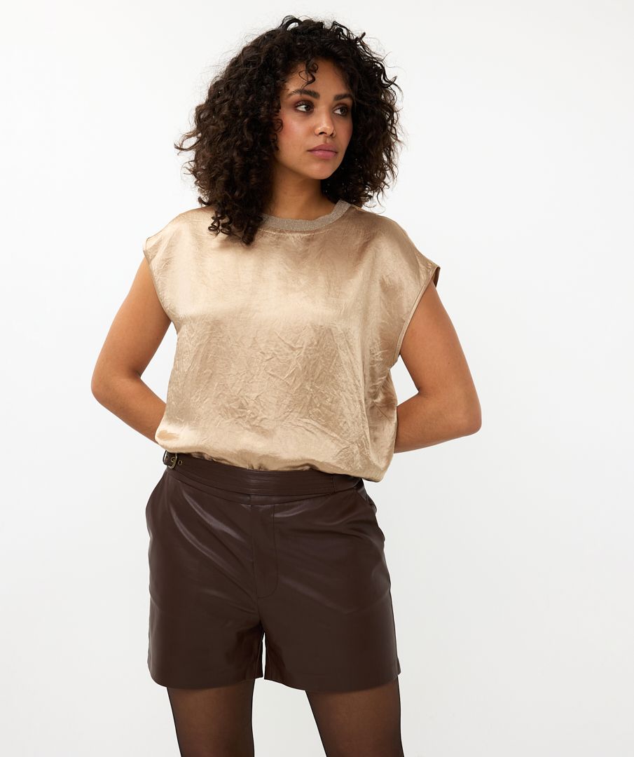 esqualo Top crushed satin