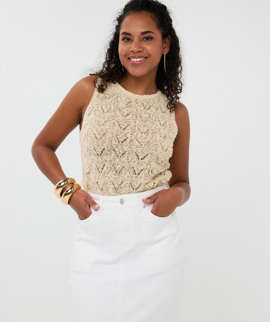Esqualo Top Fancy Knit