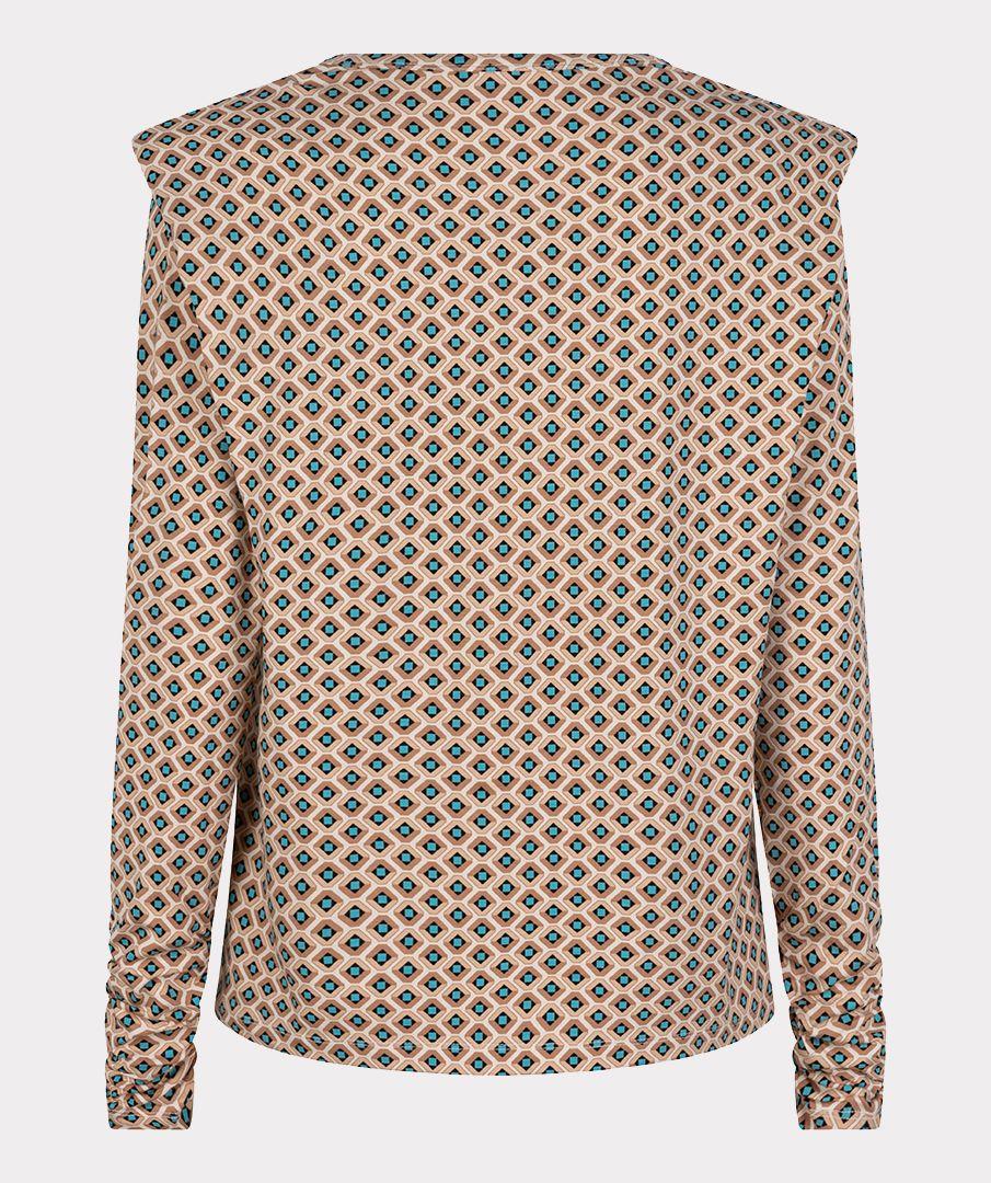 Esqualo Top Fancy Shldr Graphic Roots