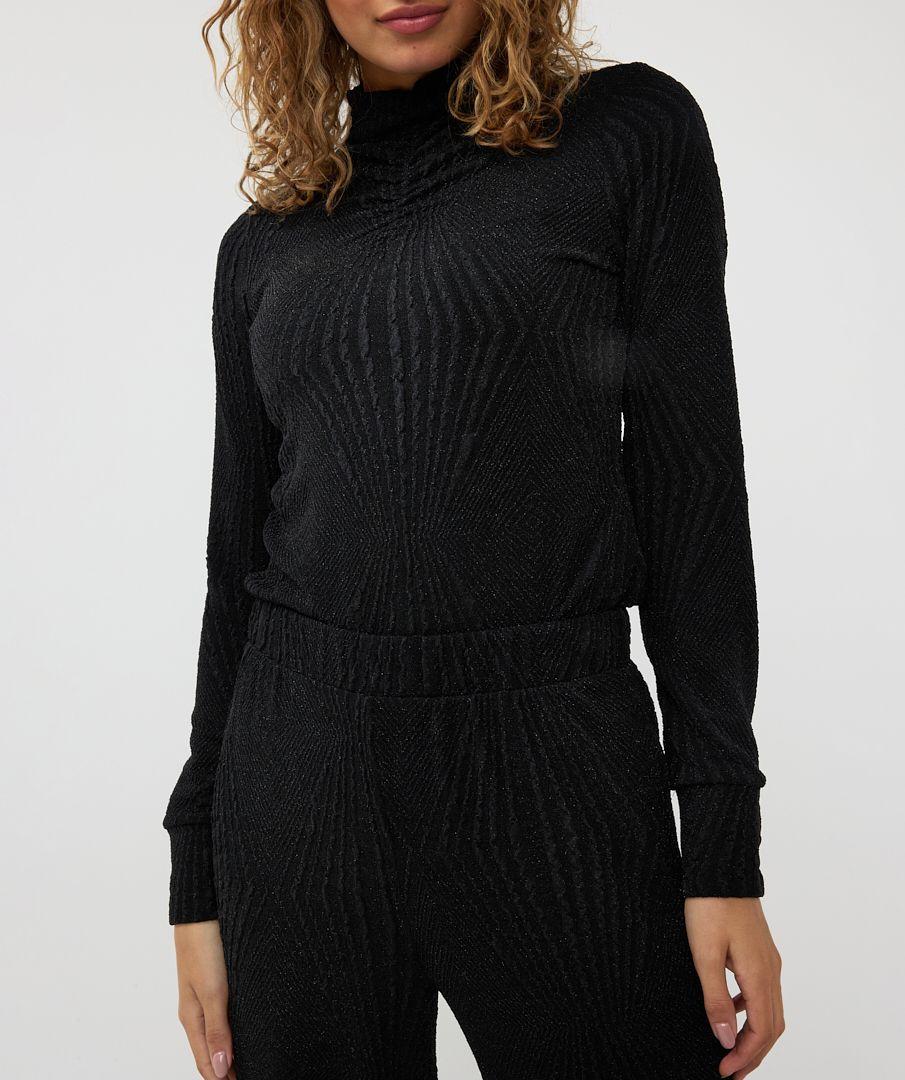 Esqualo Top Gathering Jacquard SJ