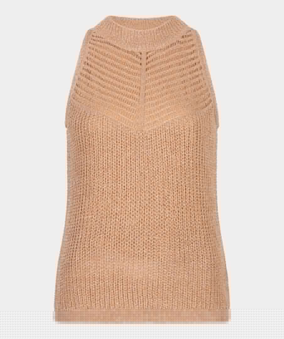 Esqualo Top Knitted Double V Lurex