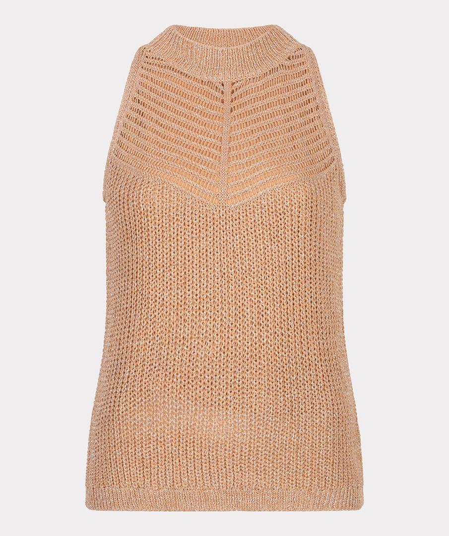 Esqualo Top Knitted Double V Lurex