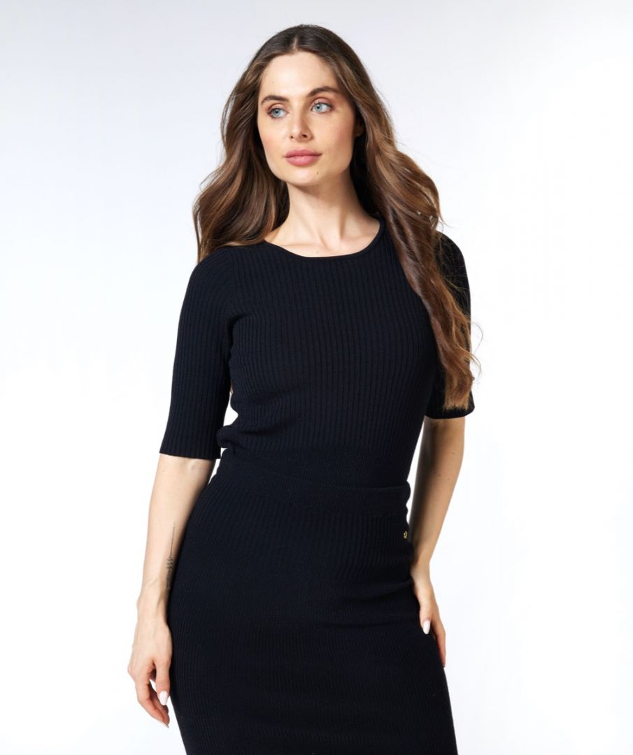 esqualo Top knitted mixed rib