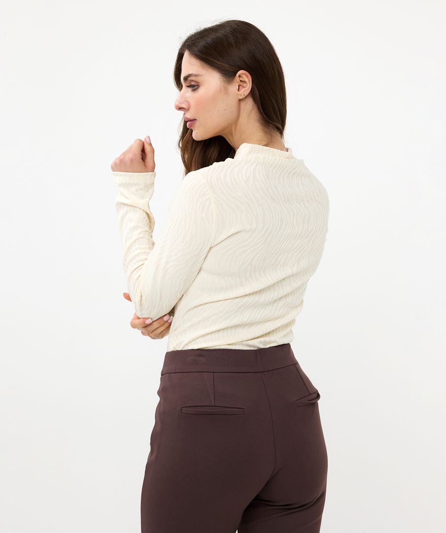 Esqualo Top L/slve Burn Out Animal