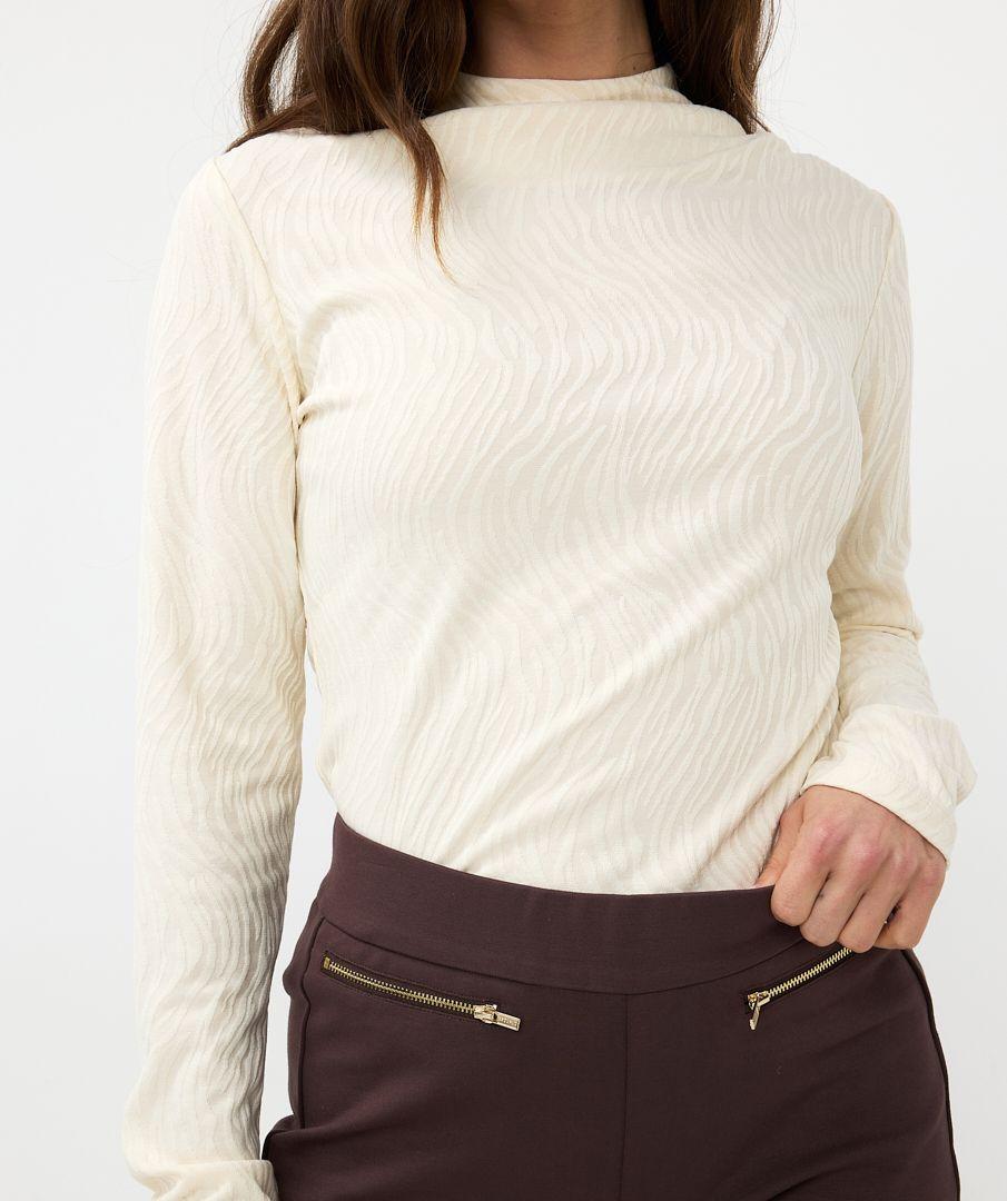 Esqualo Top L/slve Burn Out Animal