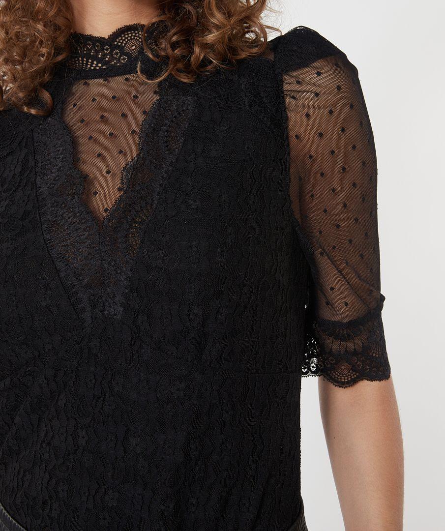 Esqualo Top Lace Ruffle