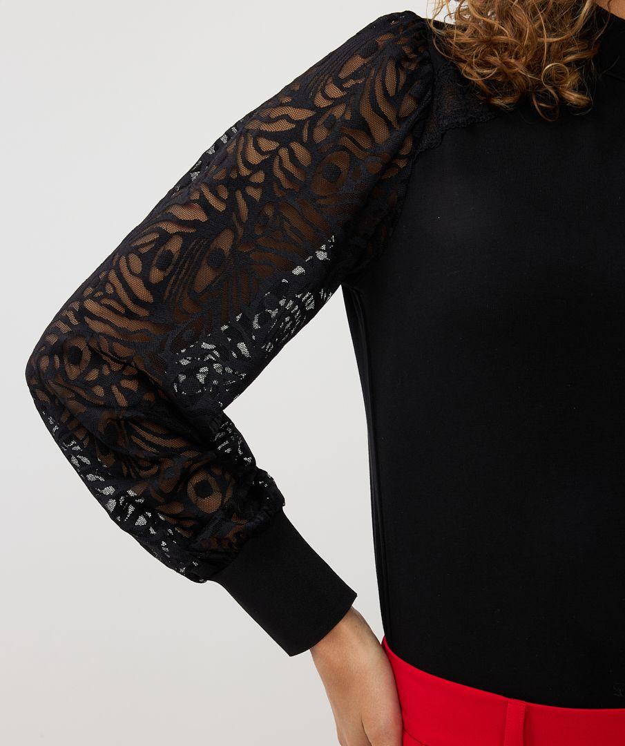 Esqualo Top Lace Sleeve SJ