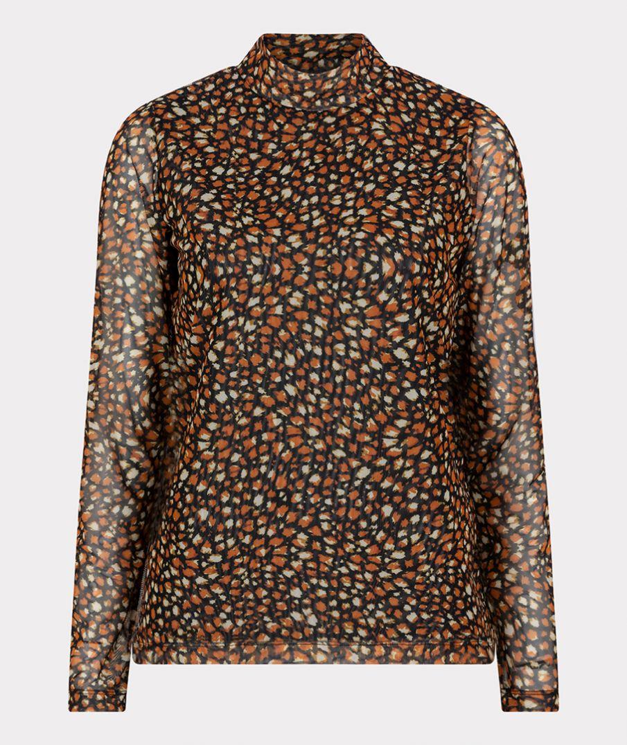 esqualo Top mesh wild print