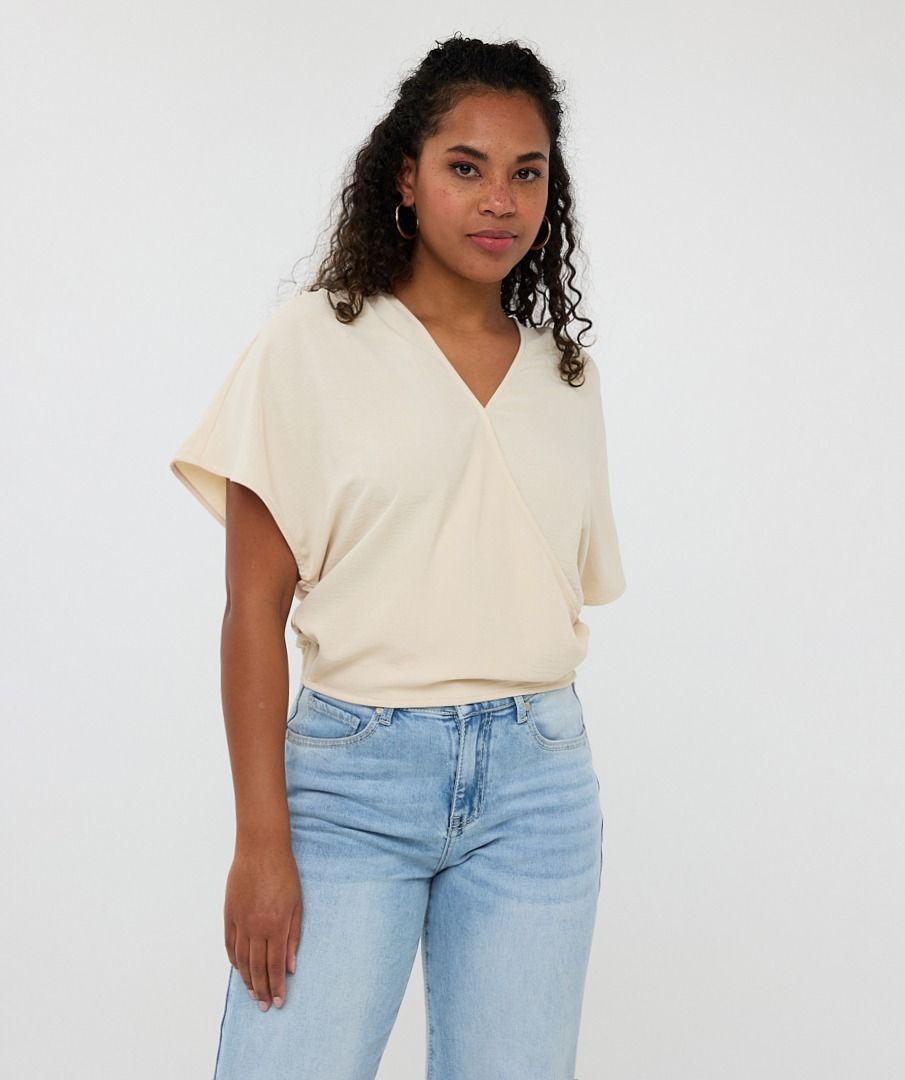 Esqualo Top Overlap Crinkle