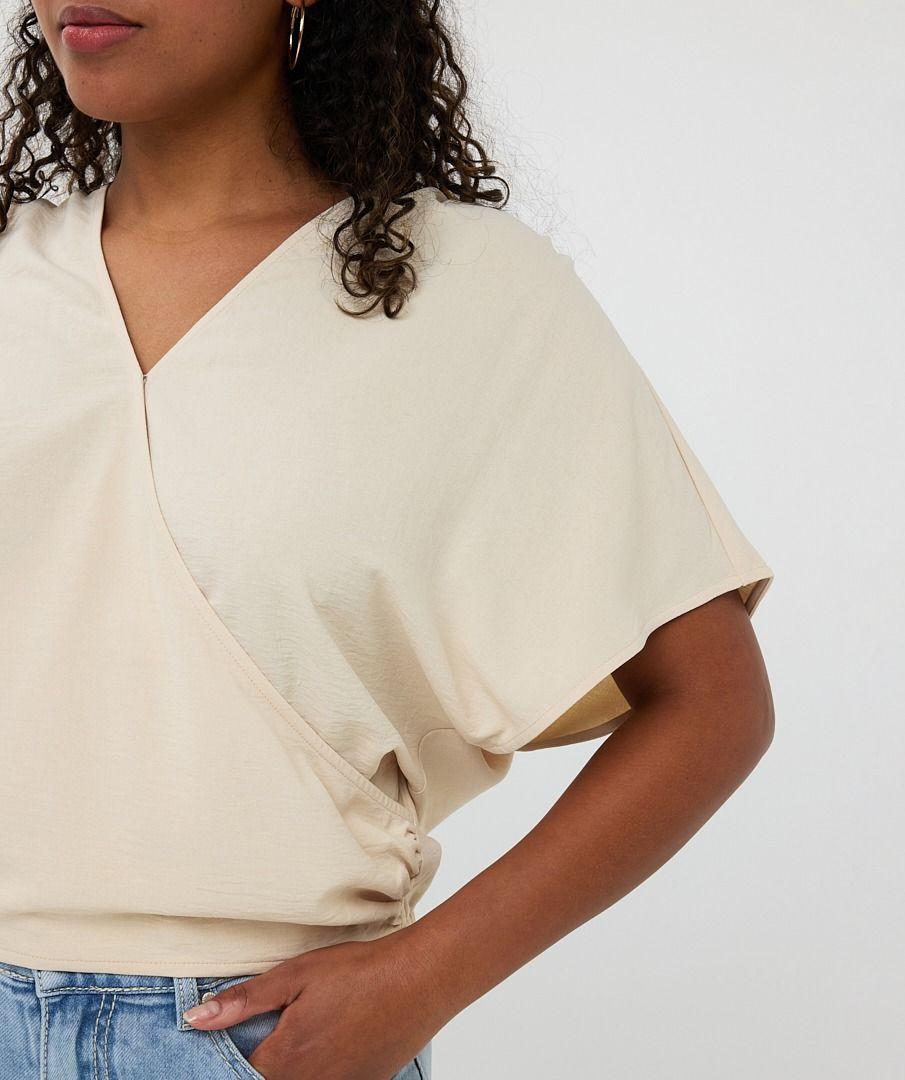 Esqualo Top Overlap Crinkle