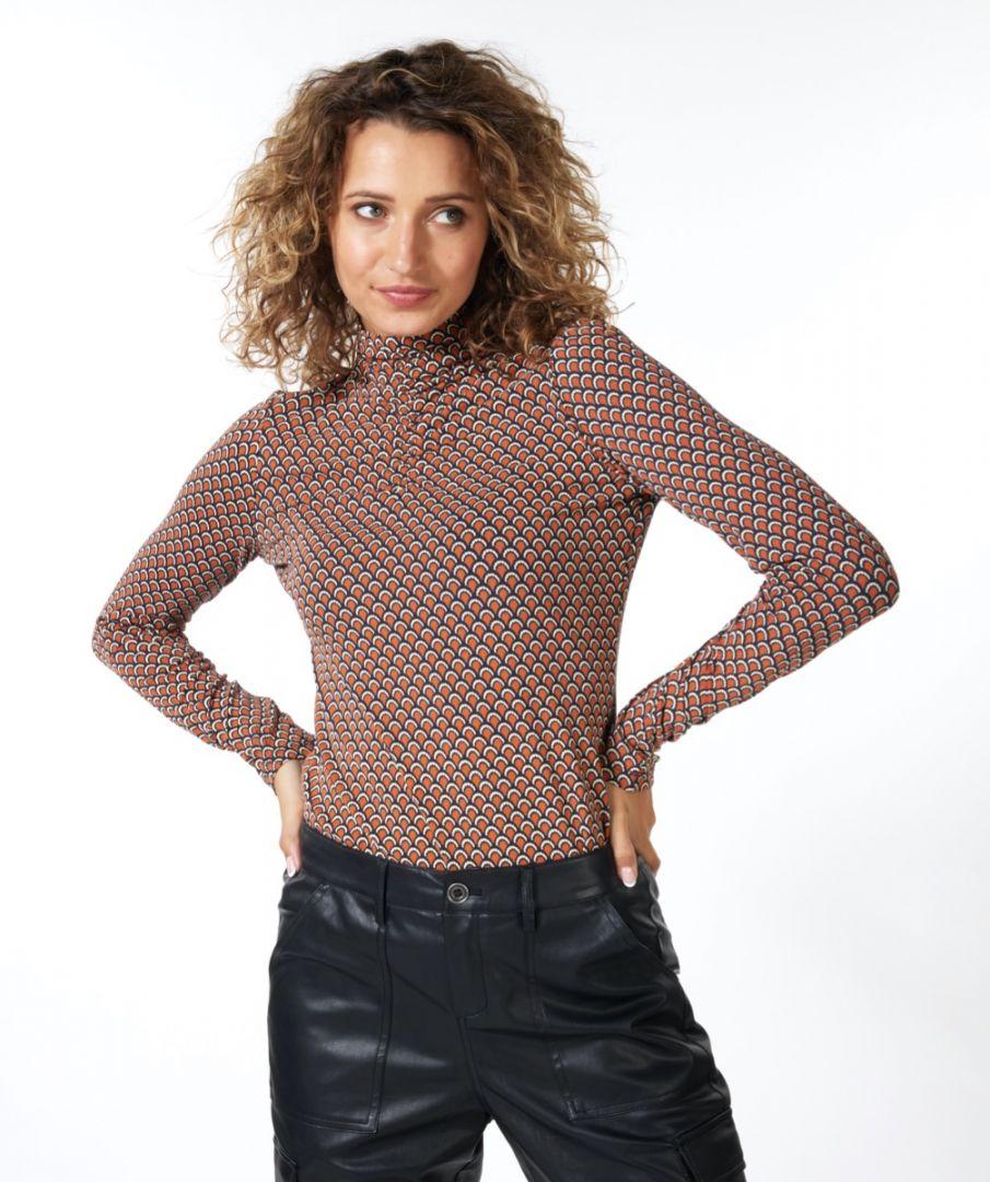 Esqualo Top Smock Neckline Scalloped