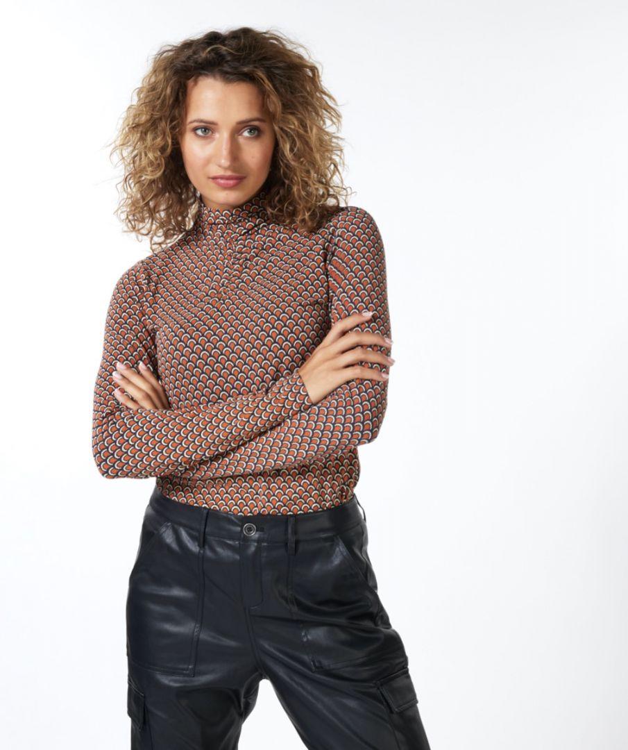 esqualo Top smock neckline scalloped