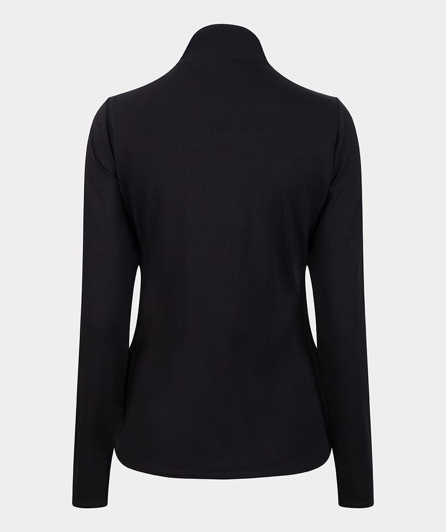 Esqualo Top Smocked Neckline Solid