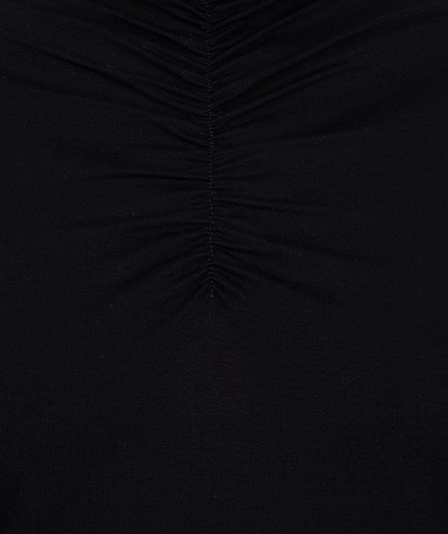 Esqualo Top Smocked Neckline Solid