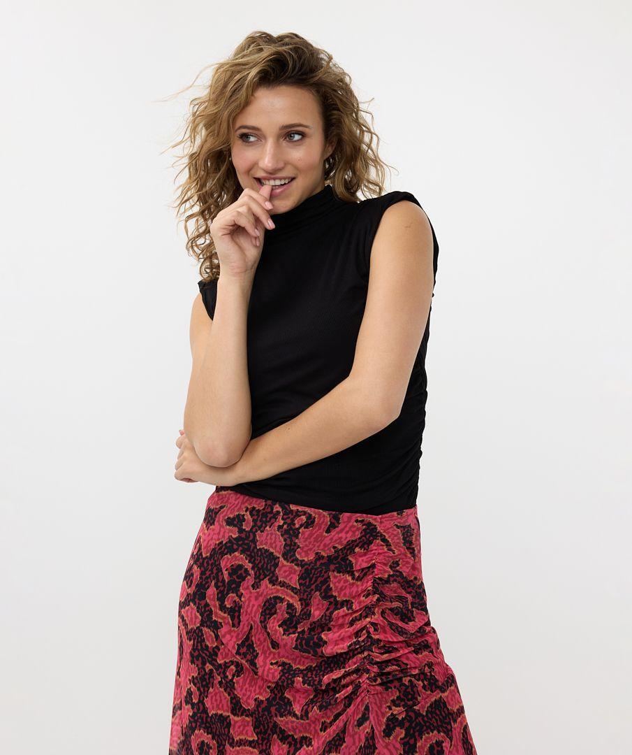 Esqualo Top Wrinkles Rib