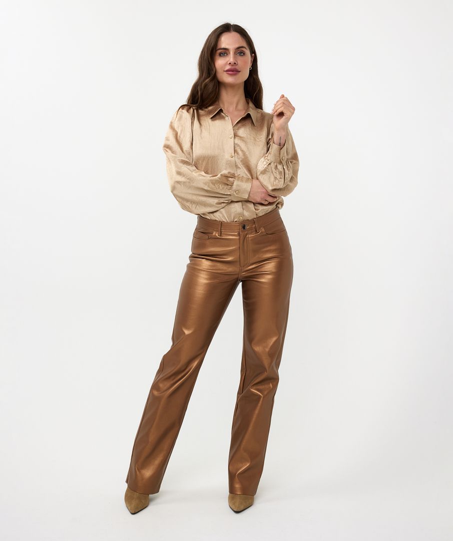 esqualo Trousers 5 pocket vegan leather