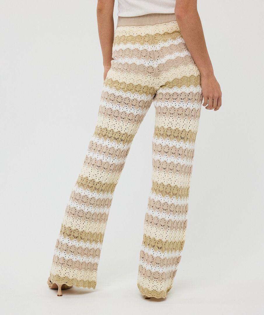 Esqualo Trousers Ajour Stripe Knit