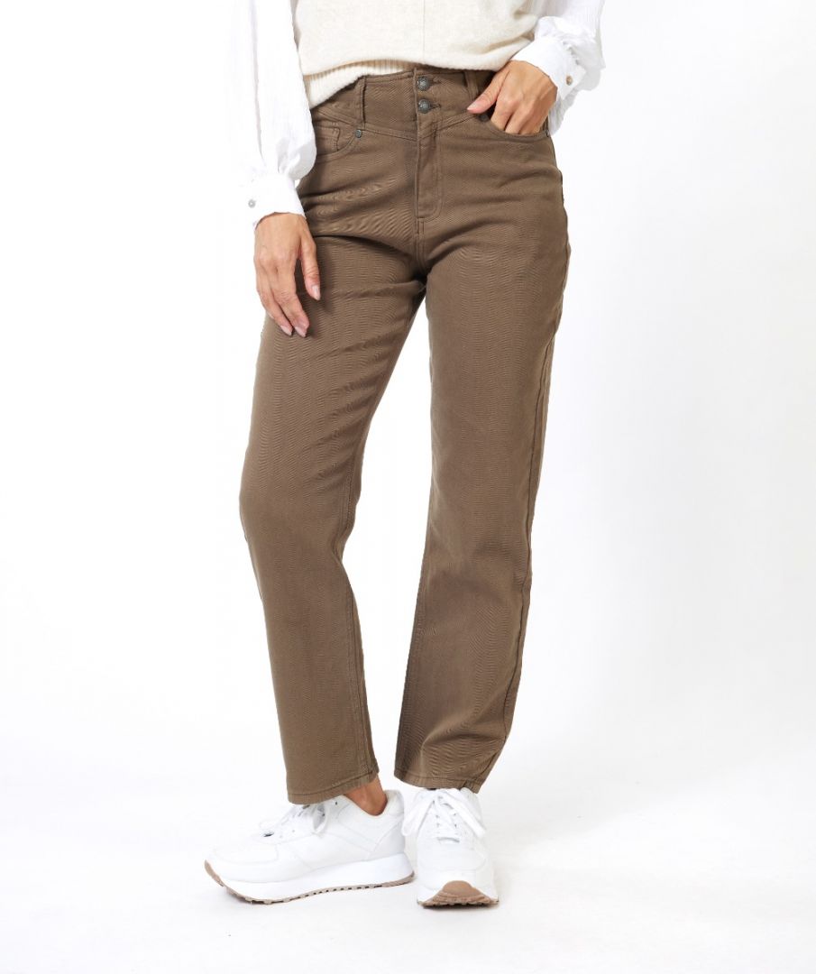 esqualo Trousers colored denim straight