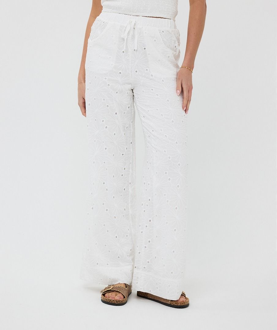 Esqualo Trousers Embroidery Flower