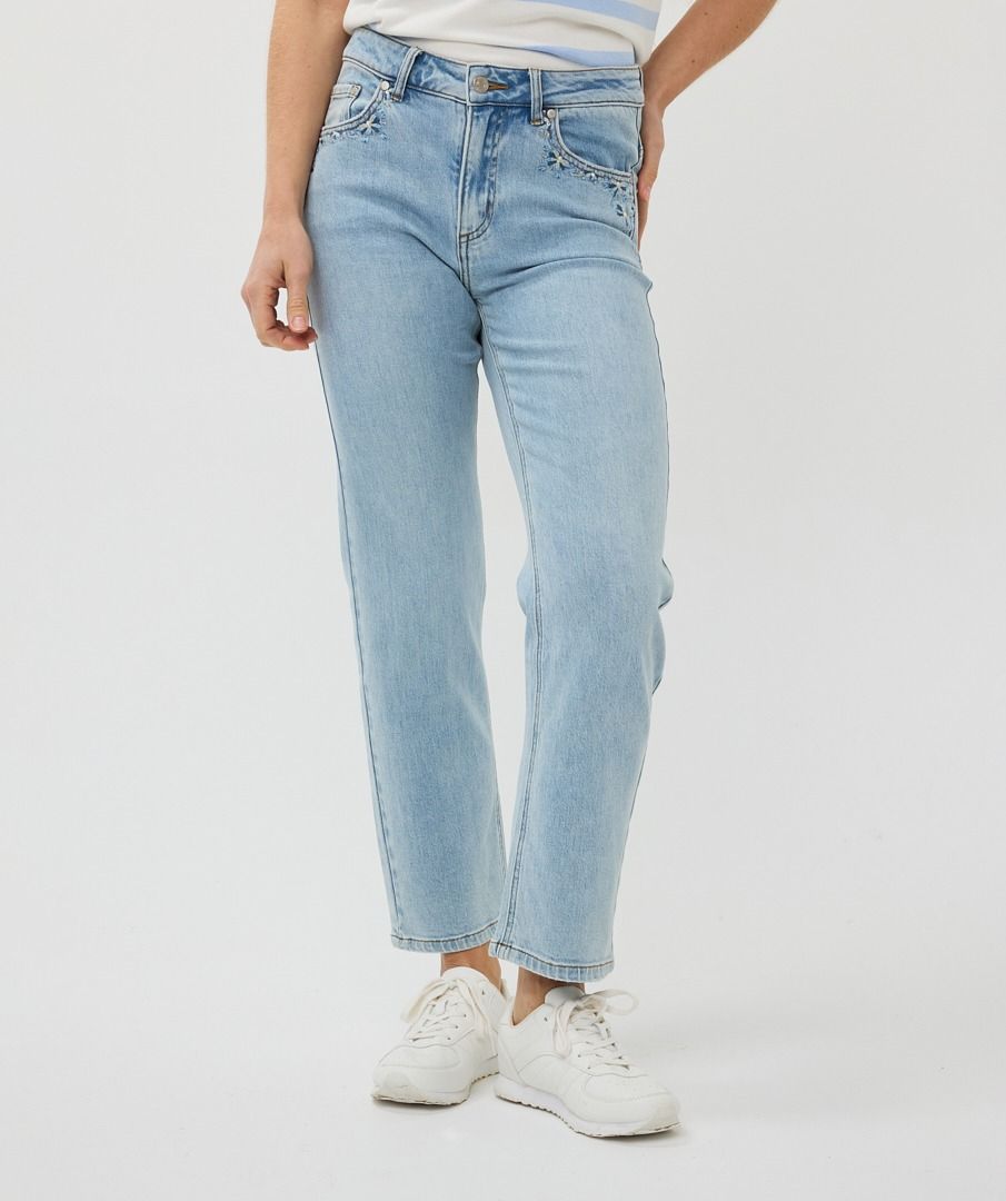 Esqualo Trousers Embroidery Jeans