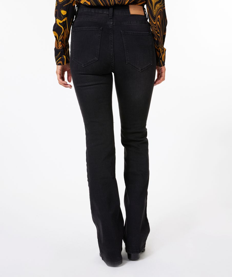 Esqualo Trousers Flair Black Denim