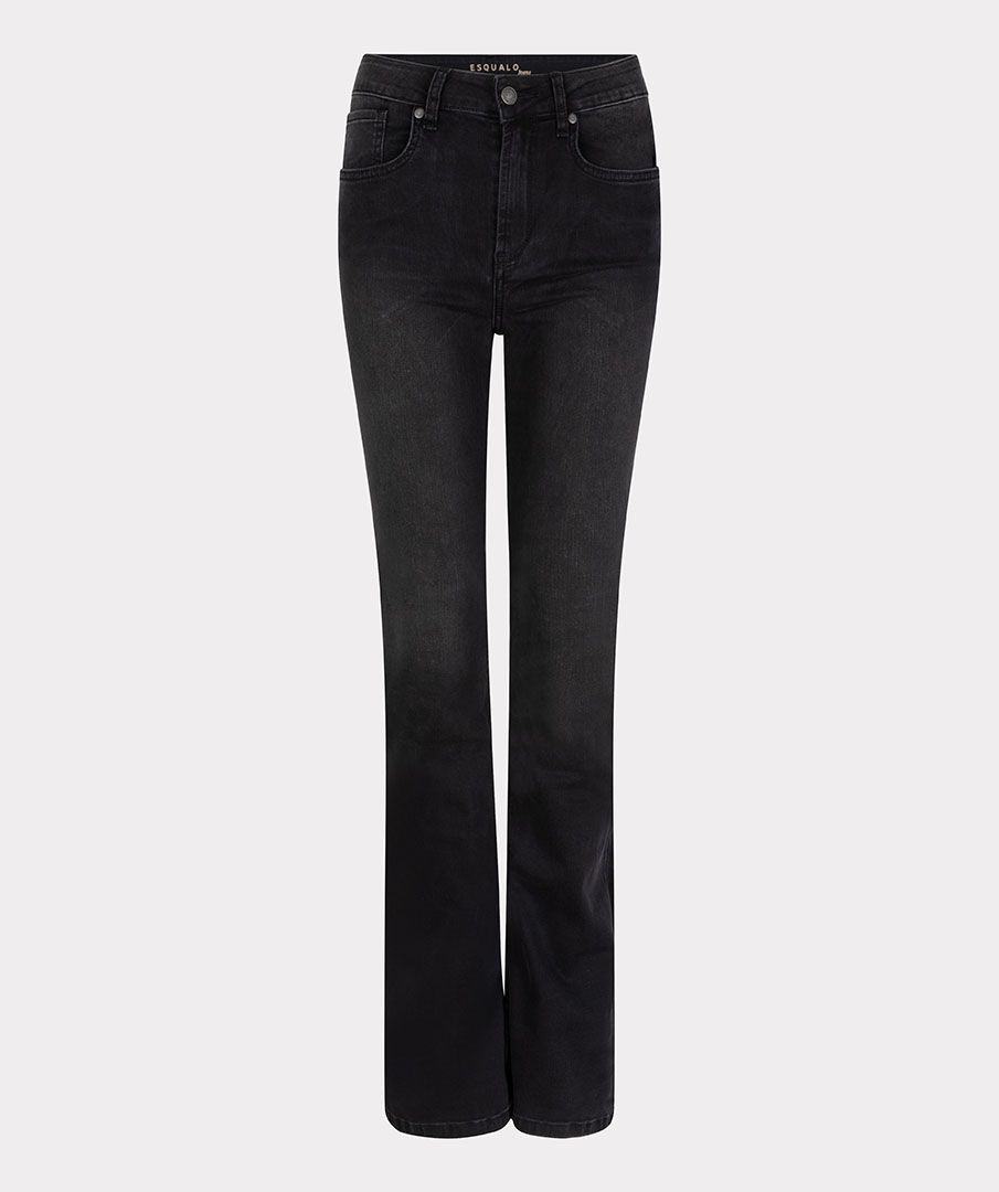 esqualo Trousers flair black denim