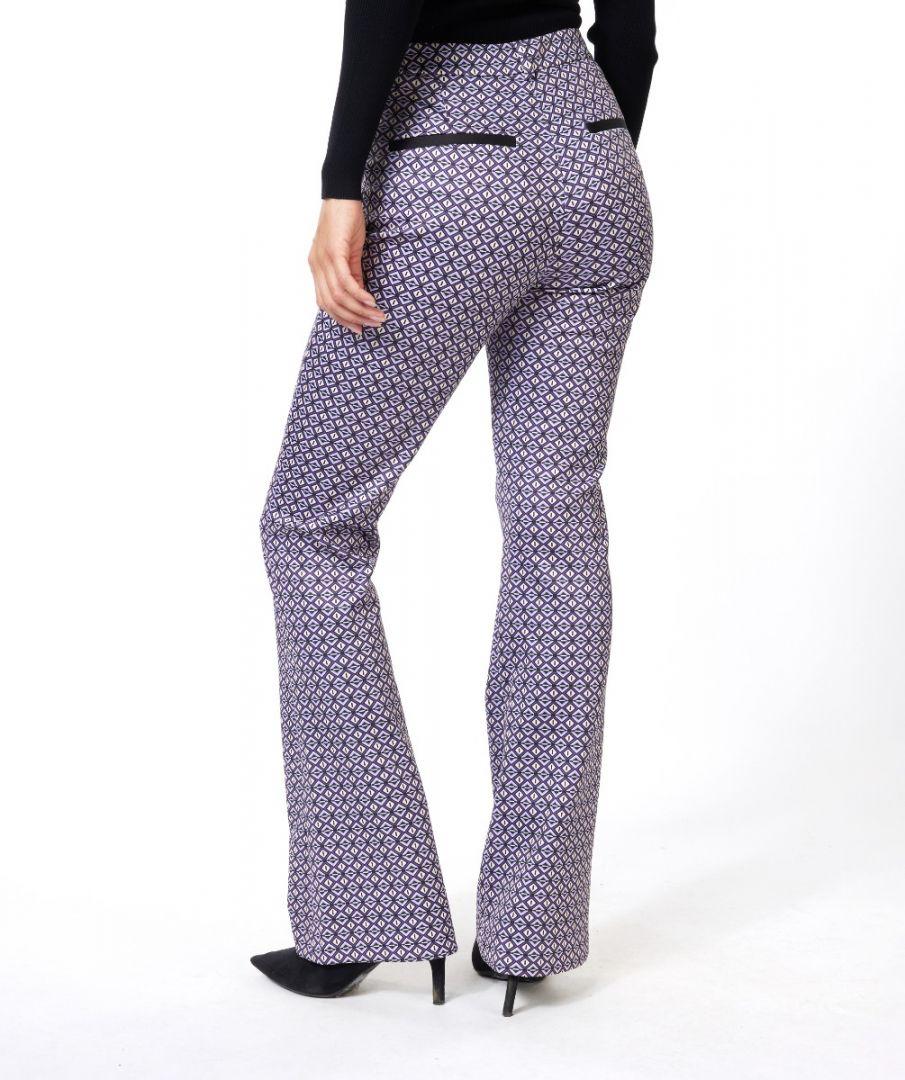 Esqualo Trousers Flair Graphic Earth