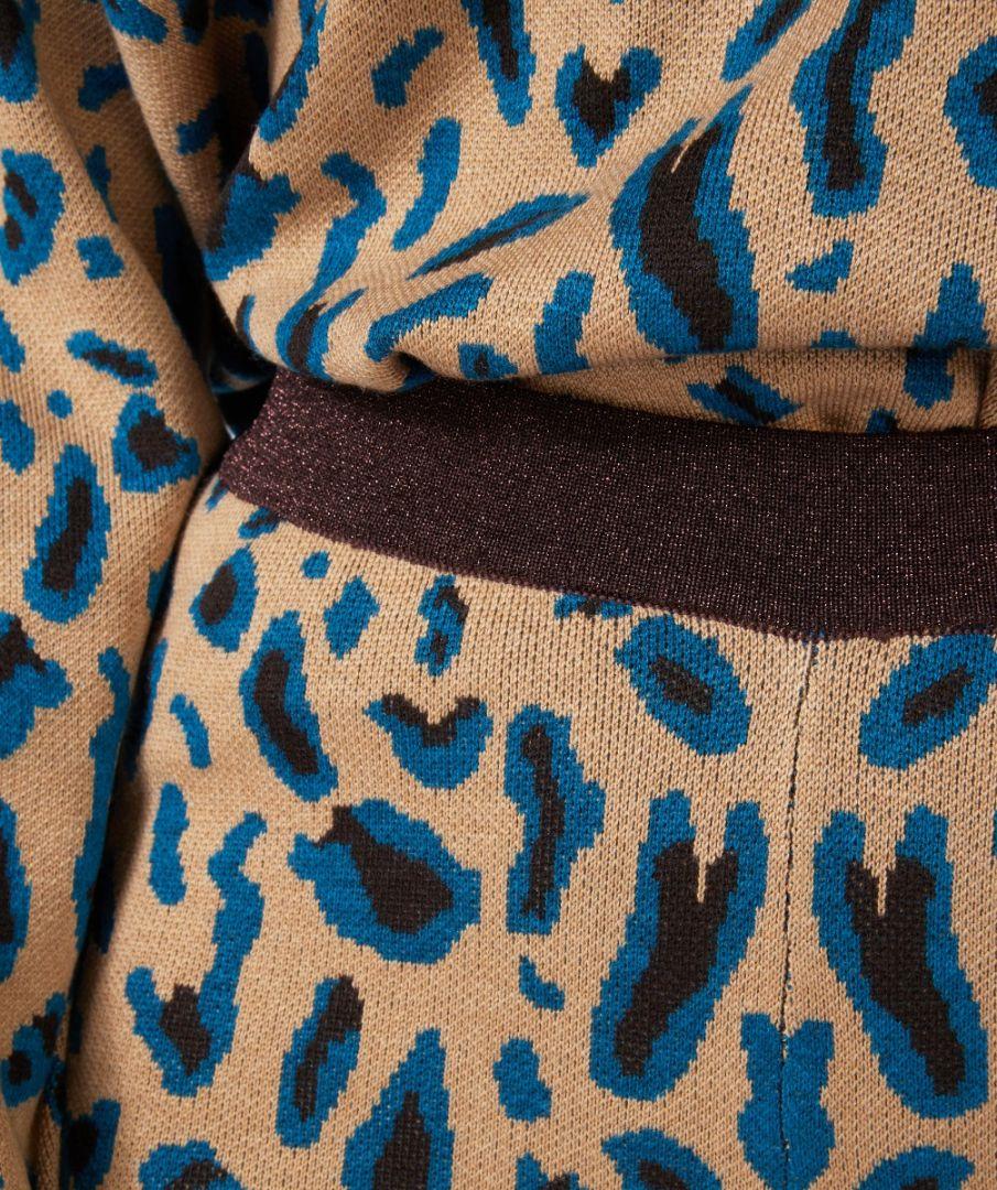 Esqualo Trousers Flair Leopard Jacquard
