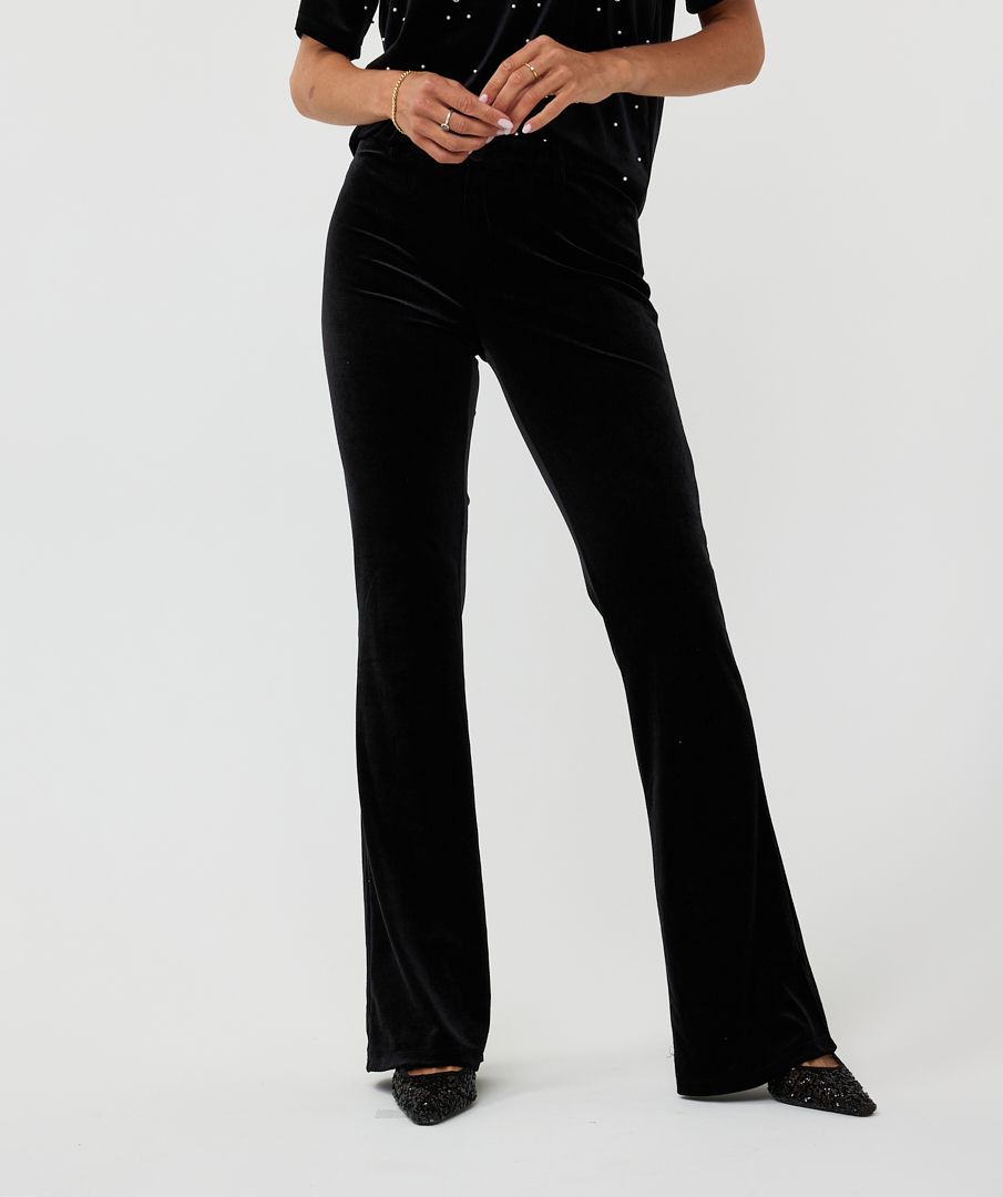 Esqualo Trousers Flair Velours