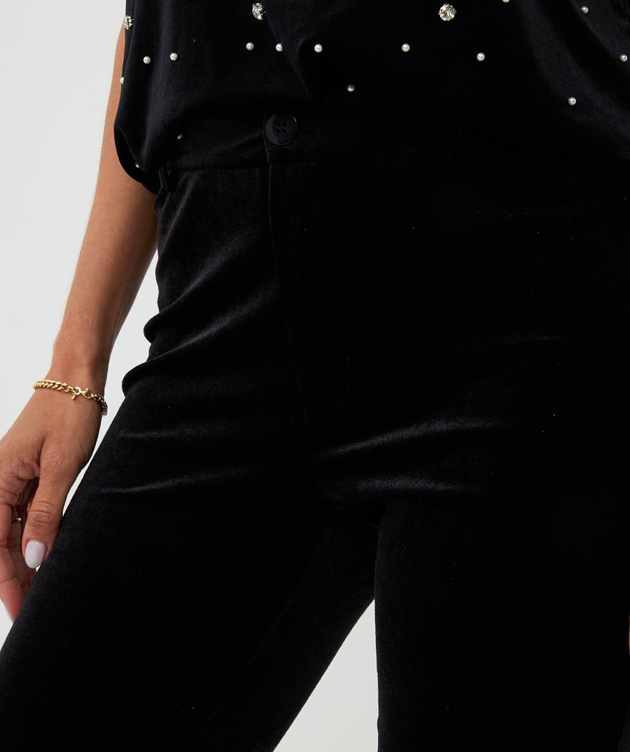 Esqualo Trousers Flair Velours